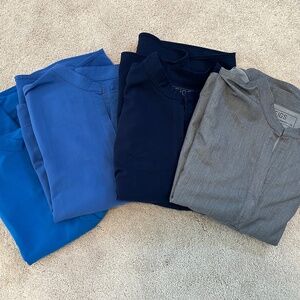 Figs Rafaela Oversized Scrub top SET OF 4 shades of blue